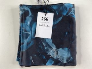 PAUL SMITH MEN'S SCARF FLORAL TUBULR. MADE FROM: 100% SE LINING 70%WO 30%SE. RRP: £125