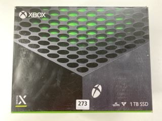 MICROSOFT XBOX SERIES X GAMING CONSOLE IN BLACK: MODEL NO 1882 (WITH BOX(NO CONTROLLER, NO CABLES))  [JPTN40991]