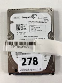 SEAGATE 320GB SSD CARD IN SILVER. (UNIT ONLY)  [JPTN40943]