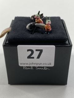 PAUL SMITH MEN'S CUFFLINK BUNNY. MADE FROM: 70 COPPER 30 ZINC WITH 100% ENAMEL PLATED. RRP: £100