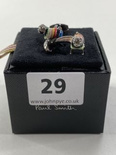 PAUL SMITH MEN'S CUFFLINK DOG. MADE FROM: 70 COPPER 30 ZINC WITH 100% ENAMEL PLATED. RRP: £100