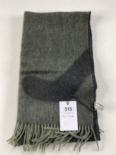 PAUL SMITH MEN'S SCARF PAULS LOGO. MADE FROM: 95 LAMBSWOOL 5 CASHMERE. RRP: £150