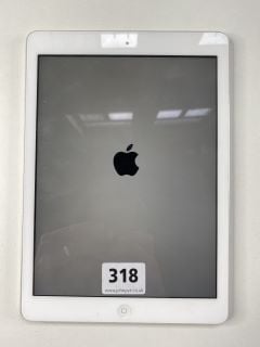 APPLE IPAD AIR (UNIT ONLY) 16GB TABLET WITH WIFI IN SILVER: MODEL NO A1474 (NO BOX, NO CHARGE CABLE)  [JPTN40917]