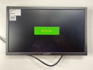 HANNS 19" MONITOR MODEL HG295 (NO STAND, WITH POWER SUPPLY, NO BOX)