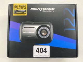 NEXTBASE DASH CAM DASH CAMERA IN BLACK: MODEL NO 122 (WITH BOX & ACCESSORIES)  [JPTN41023]