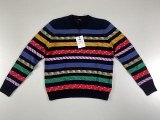 PAUL SMITH WOMEN'S KNITTED JUMPER. SIZE: M, MADE FROM: 72 COTTON 28 WOOL. RRP: £190