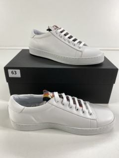 PAUL SMITH MEN'S SHOE HASSLER WHITE ARTIST STRAP TNG. SIZE: 7, MADE FROM: 100% CALF LEATHER UPPER/RUBBER SOLE. RRP: £325