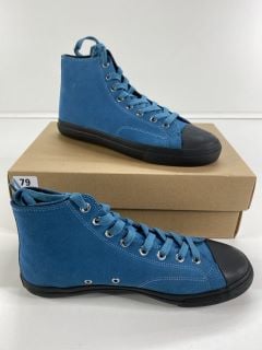 PAUL SMITH MEN'S SHOE CARVER PETROL BLUE. SIZE: 10, MADE FROM: 100% COW LEATHER UPPER/RUBBER SOLE. RRP: £195