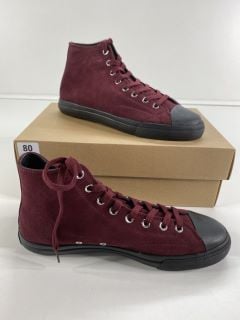 PAUL SMITH MEN'S SHOE CARVER BORDO. SIZE: 10, MADE FROM: 100% COW LEATHER UPPER/RUBBER SOLE. RRP: £195