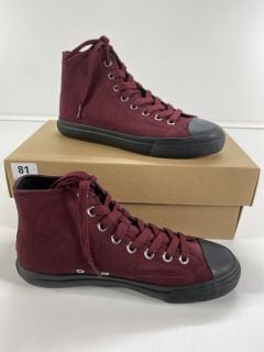 PAUL SMITH MEN'S SHOE CARVER BORDO. SIZE: 6, MADE FROM: 100% COW LEATHER UPPER/RUBBER SOLE. RRP: £195