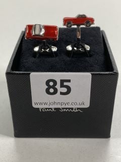 PAUL SMITH MEN'S CUFFLINK FIFTIES CAR. MADE FROM: 70 COPPER 30 ZINC WITH 100% ENAMEL PLATED. RRP: £100