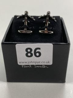 PAUL SMITH MEN'S CUFFLINK BON VOYAGE. MADE FROM: 70 COPPER 30 ZINC WITH 100% ENAMEL PLATED. RRP: £100