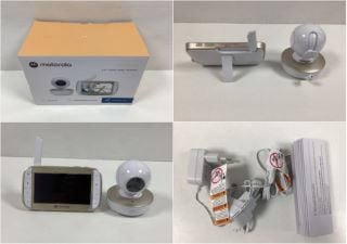 MOTOROLA VM50G BABY VIDEO MONITOR (ORIGINAL RRP - €139,99) IN WHITE. (WITH BOX + CAMERA + CONNECTION CABLES. FOR MORE DETAILS, SEE PICTURES.) [JPTZ7276]