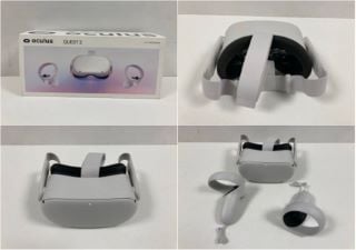 OCULUS QUEST 2 128GB VIRTUAL REALITY GLASSES (ORIGINAL RRP - €249,99) IN WHITE. (WITH BOX + CHARGER. FOR COMPONENTS AND DETAILS, SEE PICTURES.) [JPTZ7269]