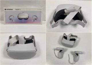 OCULUS QUEST 2 256GB VIRTUAL REALITY GLASSES (ORIGINAL RRP - €296,00) IN WHITE. (WITH BOX + CHARGER. FOR COMPONENTS AND DETAILS, SEE PICTURES.) [JPTZ7267]