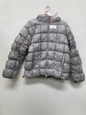 IEST FRANS QUILTED COAT GREY AND RED COLOUR SIZE S (RRP 109€)-LOCATION 22A.