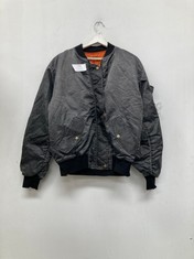 BOMBER JACKET BDG COLOUR GREY AND ORANGE SIZE XS (RRP 99€)-LOCATION 10A.