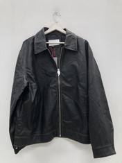 LEATHER JACKET BDG BLACK COLOUR SIZE M (TOTAL RRP 115€) - LOCATION 7A.