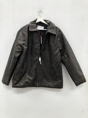 LEATHER JACKET BDG BROWN COLOUR SIZE S (TOTAL RRP 99€) - LOCATION 7A.