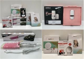 7 X BEAUTY ITEMS VARIOUS MAKES AND MODELS INCLUDING BRAUN MINI FACIAL EPILATOR - LOCATION 44A.