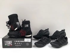 3 X PAIRS OF SHOES VARIOUS BRANDS AND SIZES INCLUDING LEONE BOXING SIZE 44 - LOCATION 32A.