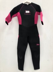 WETSUIT TRESPASS WOMENS BLACK AND PINK COLOUR SIZE M - LOCATION 49B.