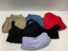 6 X GARMENTS VARIOUS BRANDS AND SIZES INCLUDING BROWN CORDUROY TROUSERS SIZE 32W 32L LOOM (TOTAL RRP 284€) - LOCATION 2B.