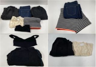 6 X GARMENTS VARIOUS BRANDS AND SIZES INCLUDING ORANGE/BEIGE/NAVY BLUE SCARF MADS NORGAARD (TOTAL RRP 252€) - LOCATION 19B.