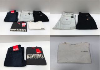 5 X GARMENTS VARIOUS BRANDS AND SIZES INCLUDING DIESEL T-SHIRT SIZE S (TOTAL RRP 345€) - LOCATION 43B.