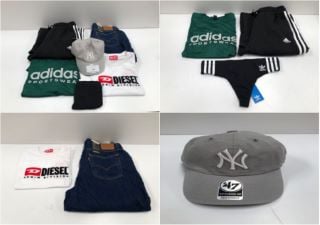 5 X GARMENTS VARIOUS BRANDS AND SIZES INCLUDING GREEN ADIDAS T-SHIRT SIZE L (TOTAL RRP 246€) - LOCATION 43B.