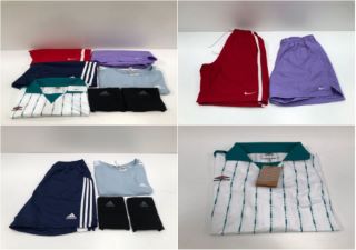 7 X GARMENTS VARIOUS BRANDS AND SIZES INCLUDING BLUE ADIDAS T-SHIRT SIZE L (TOTAL RRP 214€) - LOCATION 47B.