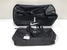 2 X BACKPACKS VARIOUS MODELS INCLUDING NIKE BLACK AND UNDER BLACK - LOCATION 51B.