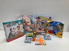 10 X CHILDREN'S TOYS VARIOUS MAKES AND MODELS INCLUDING FISHER PRICE - LOCATION 16B.