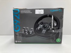 LOGITECH X-BOX G920 STEERING WHEEL AND PEDALS - LOCATION 12B.