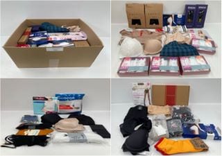 VARIETY OF UNDERWEAR VARIOUS SIZES AND BRANDS INCLUDING WEDNESDAY SOCKS SIZE 30-35 - LOCATION 41C.