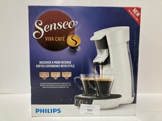 COFFEE MAKER PHILIPS BRAND SENSEO WHITE COLOUR - LOCATION 49C.