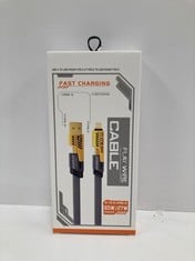 5 X USB A TO LIGHTNING/TYPE-C S TO LIGHYNING/TYPE-C FLAT CABLES