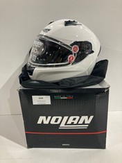 MOTORBIKE HELMET NOLAN N606 WHITE SIZE M - LOCATION 14C.