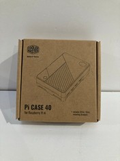 COOLER MASTER PI CASE 40 - SLIM ALUMINIUM FRAME WITH PROGRAMMABLE BUTTON, INTEGRATED PASSIVE HEAT SINK, TPU PROTECTED SIDE PORTS, UNIVERSAL MOUNTING BRACKETS - GUN METAL BLACK - LOCATION 6C.