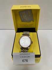 INVICTA GOLD AND SILVER WATER RESISTANT WATCH 29378 - LOCATION 2C.