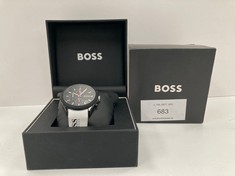 BOSS ANALOGUE MEN'S QUARTZ WATCH WITH SILICONE STRAP 1513718 - LOCATION 2C.