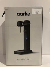 AARKE CARBONATOR 3, STAINLESS STEEL SPARKLING WATER MAKER, INCL. 800ML BOTTLE, BLACK FINISH - LOCATION 3C.