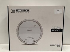 ECOVACS DEEBOT OZMO 900 - 4-IN-1 ROBOT HOOVER: SWEEPS, VACUUMS, MOPS AND SCRUBS, SMART LASER MAPPING, ALEXA COMPATIBLE, APP, WIFI, RESUMES CLEANING AFTER RECHARGING, VOICE REPORTING, WHITE - LOCATION