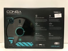 CECOTEC ROBOT HOOVER AND FLOOR CLEANER CONGA 7090 IA. ARTIFICIAL INTELLIGENCE AND LASER, 4 IN 1, 10000 PA, CYCLONIC TECHNOLOGY, APP, RECOGNISES OBJECTS, ROOMS, FLOORS AND PETS, ROOMPLAN 3.0 - LOCATIO