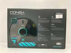 CECOTEC ROBOT HOOVER AND FLOOR CLEANER CONGA 7090 IA. ARTIFICIAL INTELLIGENCE AND LASER, 4 IN 1, 10000 PA, CYCLONIC TECHNOLOGY, APP, RECOGNISES OBJECTS, ROOMS, FLOORS AND PETS, ROOMPLAN 3.0 - LOCATIO