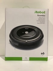 IROBOT ROOMBA E6192 WI-FI CONNECTED ROBOT HOOVER WITH 2 MULTI-SURFACE RUBBER BRUSHES - IDEAL FOR PETS - PERSONALISED SUGGESTIONS - COMPATIBLE WITH YOUR VOICE ASSISTANT - WASHABLE TANK - LOCATION 35C.