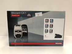 MIELE BLIZZARD CX1 POWERLINE - BAGLESS HOOVER WITH ENERGY-SAVING ECOTEQ PLUS FLOOR NOZZLE, HYGIENE LIFETIME FILTER AND LARGE OPERATING RANGE - GRAPHITE GREY - LOCATION 51C.