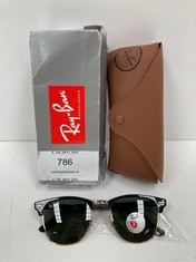 SUNGLASSES RAY BAN SUNGLASSES MODEL RB 3016 CLUBMASTER 901/58 - LOCATION 20C.