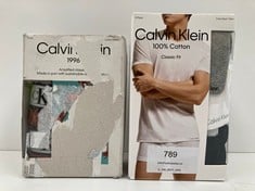 2 X CALVIN KLEIN UNDERWEAR PACKS VARIOUS MODELS INCLUDING CALVIN KLEIN T-SHIRT PACK SIZE L AND PANTS PACK SIZE XL - LOCATION 20C.