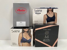 4 X UNDERWEAR VARIOUS BRANDS AND SIZES INCLUDING SELENE BRA MODEL VANESSA SIZE 105C - LOCATION 20C.